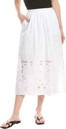 NVLT Nvlt Embroidered Poplin Scallop Skirt
