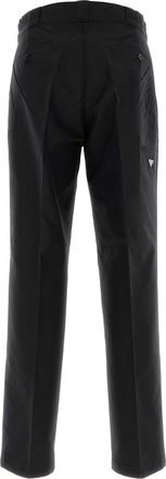 Prada Mens Black Canvas Pant Exterior: Cotton Nylon Pantaloni Trousers