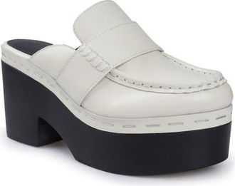 Artisan by Zigi Tally Platform Mule in Cream Leather at Nordstrom, Size 10