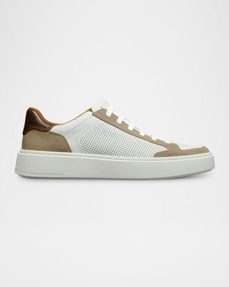 Allen Edmonds Men & apos;s Oliver Perforated Leather Slip-On Sneakers