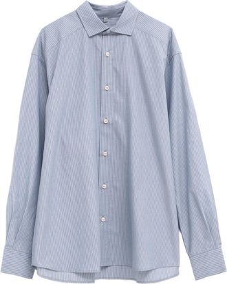 BASERANGE Camicia Claude a righe - Blu