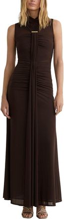 Reiss Colette Ruched Sleeveless Maxi Dress