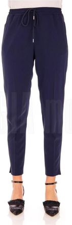 Max Mara Elegante Lange Broek - Dames - Vrijetijds broeken - Blauw - M - Broeken