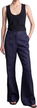 Apiece Apart Adi Wide Leg Trouser In Midnight