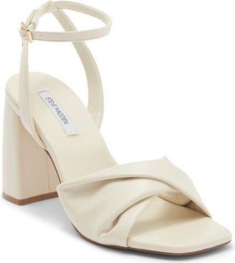 Steve Madden Mandy Ankle Strap Sandal in Bone at Nordstrom, Size 6.5