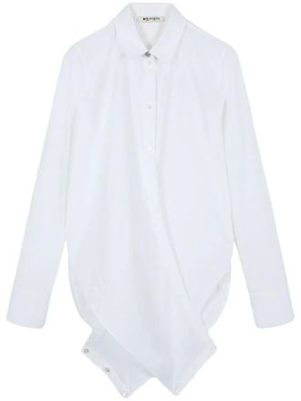 Ports 1961 No.10 Signature wrap shirt - White