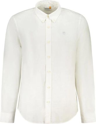 Timberland Formal Shirts - Heren - Casual Overhemden - Wit - M - Katoen - Overhemden