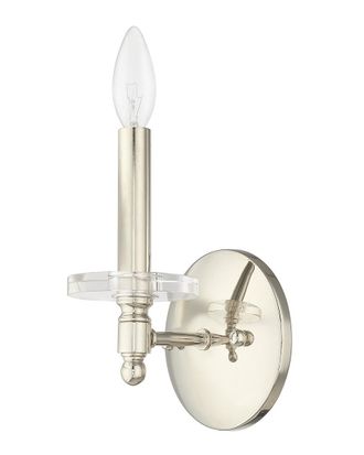 Livex Lighting Livex Bancroft 1 Lt Polished Nickel Wall Sconce