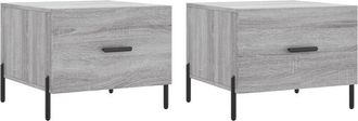 vidaXL Coffee Tables 2 pcs Grey Sonoma 50x50x40 cm Engineered Wood vidaXL