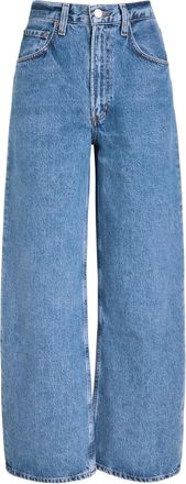 A Gold E Agolde Low Curve Barrel-leg Jeans - Blue - 27 (W27 / UK8-10 / S)