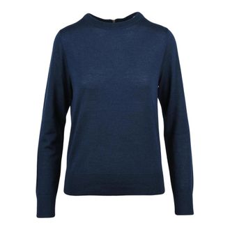 Beatrice .B Pullover met ronde hals - Dames - Ronde hals truien - Blauw - M - Wol - Truien & Vesten