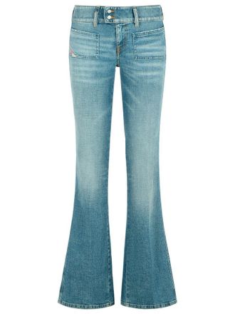 Diesel D. Hush Medium Blue Cotton Jeans
