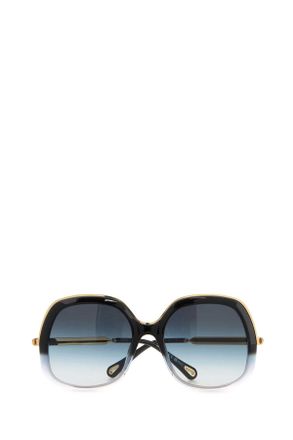 Chlo&eacute; Womens Ch0327s-005 Gradient Acetate Square Sunglasses Gray
