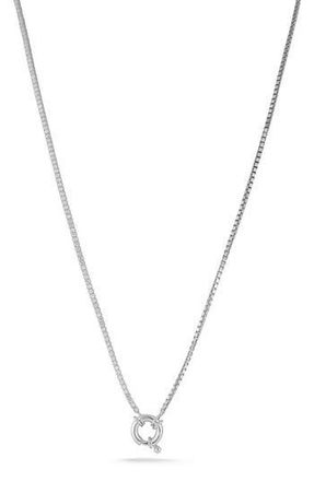 Sphera Milano Cubic Zirconia Half Tennis Necklace in Silver at Nordstrom Rack