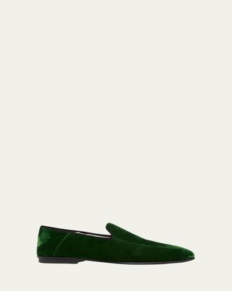 Tom Ford Mens Steven Velvet Formal Loafers