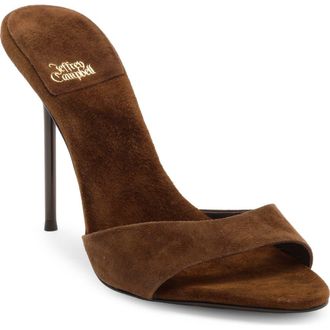 Jeffrey Campbell Ce-Soire Slide Sandal in Brown Suede at Nordstrom, Size 8.5