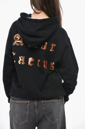 Gucci Felpa Hoodie AMOR CAECUS con Ricamo Paillettato Gucci