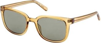 Guess Sunglasses, male, Yellow, 53 MM, Square Sunglasses