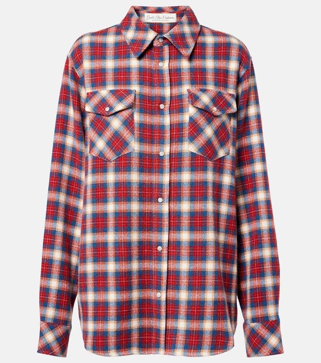 Camicia Ski Santa Tartan in cashmere