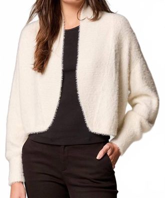 Nic+Zoe Cozy Chic Shrug Cardigan In White