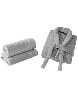 Christian Siriano Bath Towel & Robe Set In Gift Box