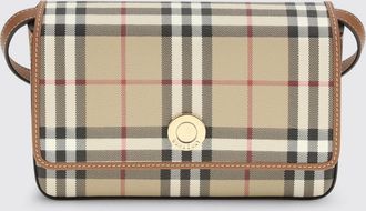 Burberry Borsa Hampshire Burberry in cotone spalmato Vintage Check