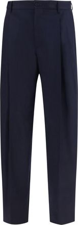 Dolce & Gabbana Dark Blue Flannel Pants