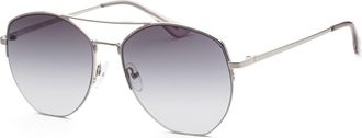 Calvin Klein Mens 57mm Silver Sunglasses