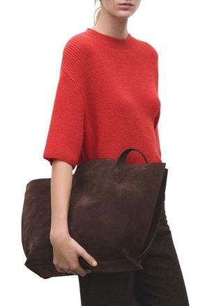 Mango Three-Quarter Sleeve Sweater in Red at Nordstrom, Size Small