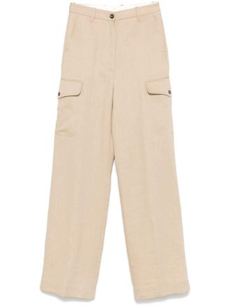 Nine In The Morning Sonya trousers - women - Linen/Flax - 28 - Neutrals