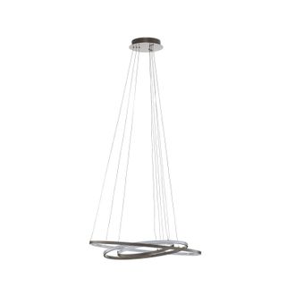 Lucande L&aacute;mpara Colgante ezana En Gris De Metal - Lucande