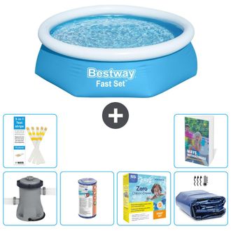 Bestway Piscina Bestway Fast Set Redonda - 244x61 Cm - 7-piezas S224