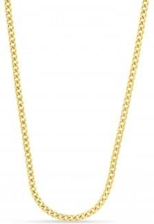 Allurez Miami Cuban Chain Necklace 14k Yellow Gold