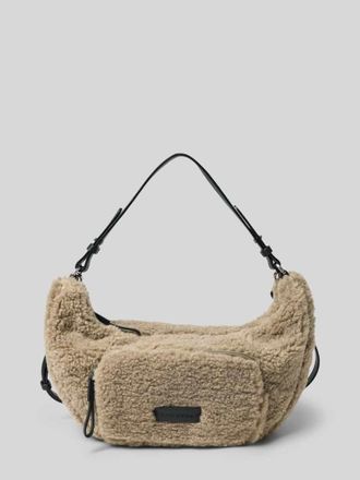Marc O'Polo Umh&auml;ngetasche in Teddyfell-Optik in Schlamm, Gr&ouml;&szlig;e 1