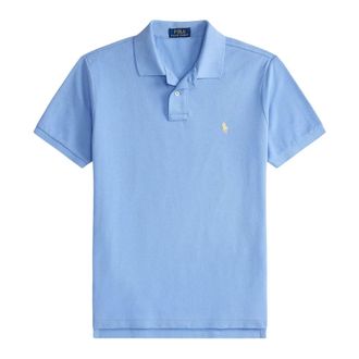 Ralph Lauren Polo Shirts, male, Blue, Size: XL The Iconic Mesh Polo