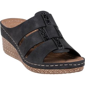 Good Choice Shoes Monte Wedge Sandal in Black at Nordstrom Rack, Size 8.5