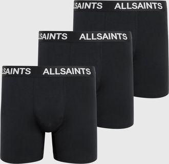 AllSaints Mens Modacrylic Contour Boxer Briefs 3 Pack, Size: S