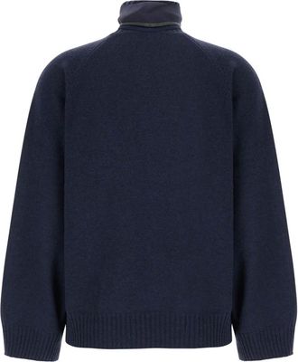 Brunello Cucinelli Maglione a collo alto M12747004 - - Knitwear - Donna - Blu - M