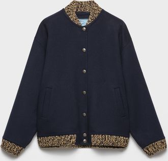 Prada Double cashmere and wool bomber jacket