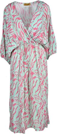 Ebarrito Midi Jurk - Dames - Casual kleedjes - Veelkleurig - ONE Size - Polyester - Kleedjes