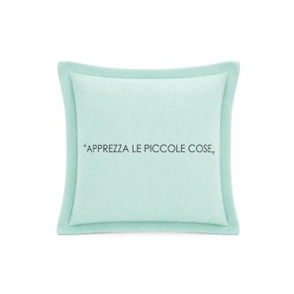 KASANOVA Cuscino divano 30x30 cm scritta Quotes verde