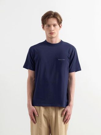 Edmmond Studios Banquet Hall Print T-Shirt in Plain Navy at Nordstrom, Size Xx-Large