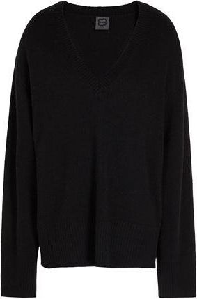 8 by YOOX RIBBED KNIT V-NECK OVERSIZED SWEATER