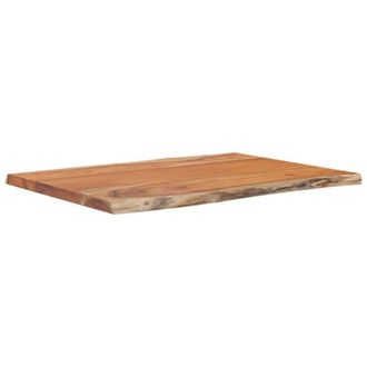 vidaXL Piano Tavolo 80x60x2,5 cm Rettangolare Legno Acacia Bordi Vivi - Vidaxl
