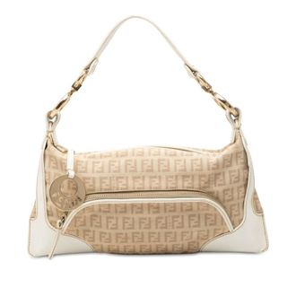 Fendi Pre-owned Fendi Zucchino Canvas Chef Pocket Shoulder Bag Ladies 6ME30Y361TABABQ5