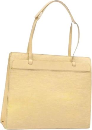 Louis Vuitton Tweedehands leren Louis Vuitton tassen - Dames - Vintage Shopper - Beige - ONE Size - Leer - Vintage