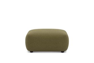 Castlery Auburn Ottoman Customized, Performance Boucle Moss, Spill Resistant, Modular for Ottomans