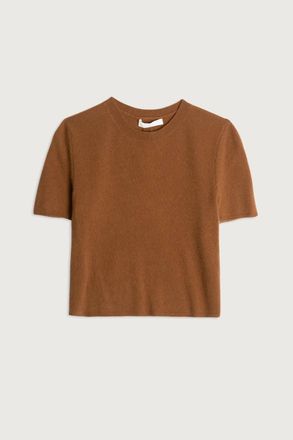 Sablyn Womens Charleston Cashmere Crew Tee In Brown