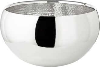 Edzard Premium Champagnerkühler Enea aus Edelstahl ø 35 cm - doppelwandig, innen gehämmert