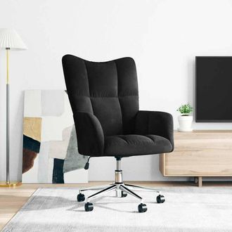 vidaXL Sill&oacute;n De Relax De Terciopelo Negro Vidaxl